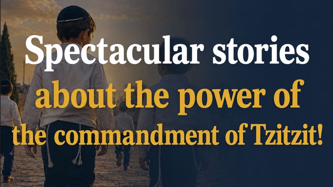 spectacular stories about the power of the com. Tzitzit