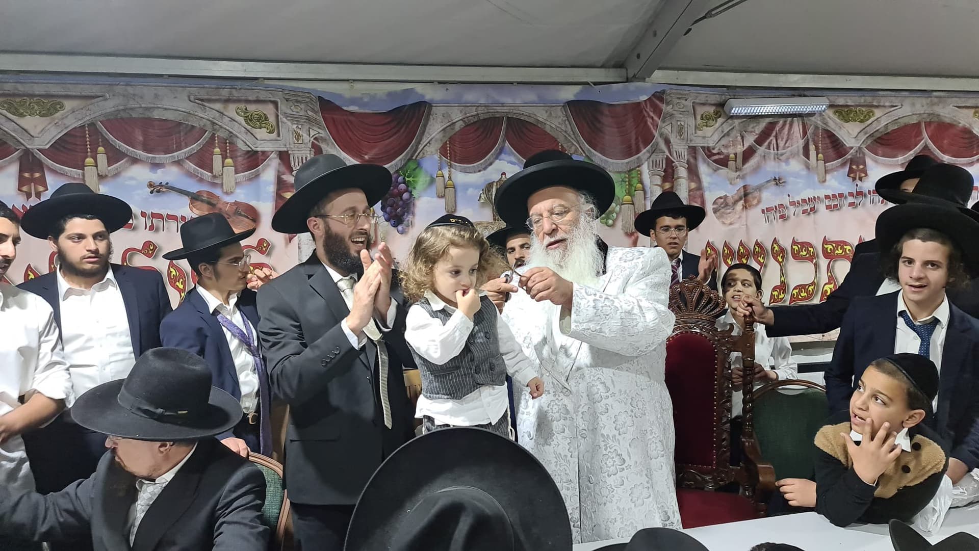 Rabbi Inside the tent
